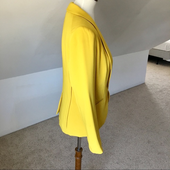 Bright Mustard Rag & Bone Sleek Minimalist Blazer - Picture 5 of 7